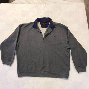 Alexander Julian Colours gray 1/4 zip‎ long sleeve XL sweatshirt